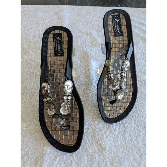 Grandco jeweled thong sandals  Sz 9 - Picture 4 of 9